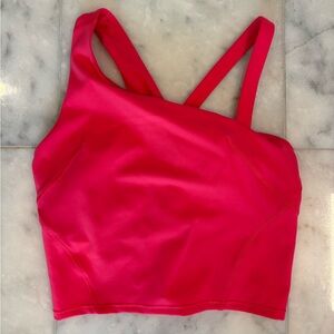Lululemon Athletica Pink Asymmetrical Tank Top